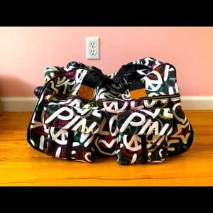 Victoria's Secret PINK Graffiti rolling duffle bag